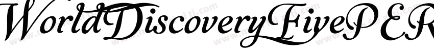 World Discovery FivePERSONAL字体转换